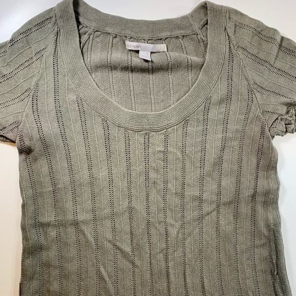 Old Navy | Knitted Scallop Edge Sweater Top Vintage 90s - Picture 8 of 10